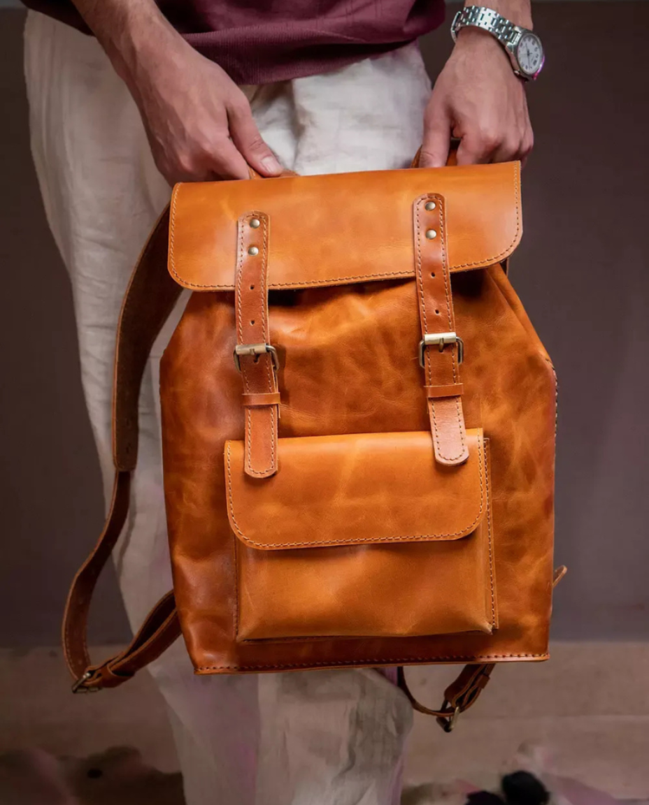 Unisex Leather Backpacks