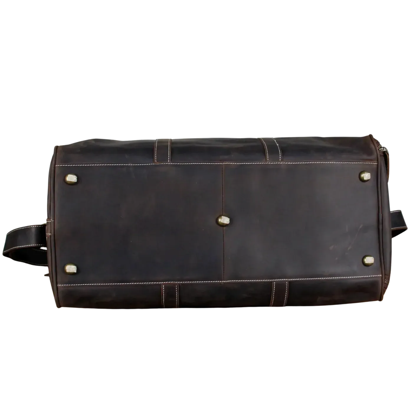 Dark Coffee Full Grain Crazy Horse Leather Duffel Bag Travel & Weekend Bag